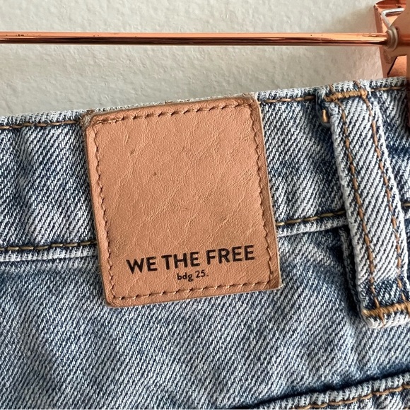 Free People Brea Cutoff Skirt in Mile High Blue Size 24 - Picture 8 of 16